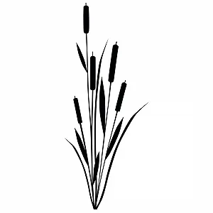 Наклейка на стіну Duvar Tattoo Reed S 20 см x 50 см 23 кольори - Фото 1