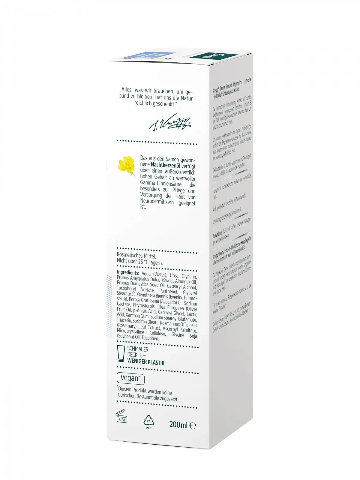 Молочко для тіла Kneipp Derma Protect 10% Urea Без запаху - Медичний догляд за шкірою при атопічному дерматиті - 200 мл, фото №5