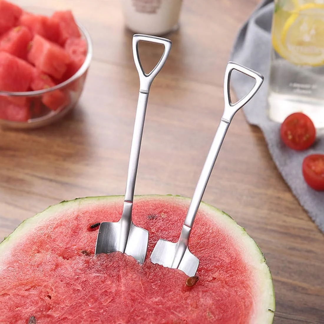 Набір з 8 кавових ложок з нержавіючої сталі, фото №5