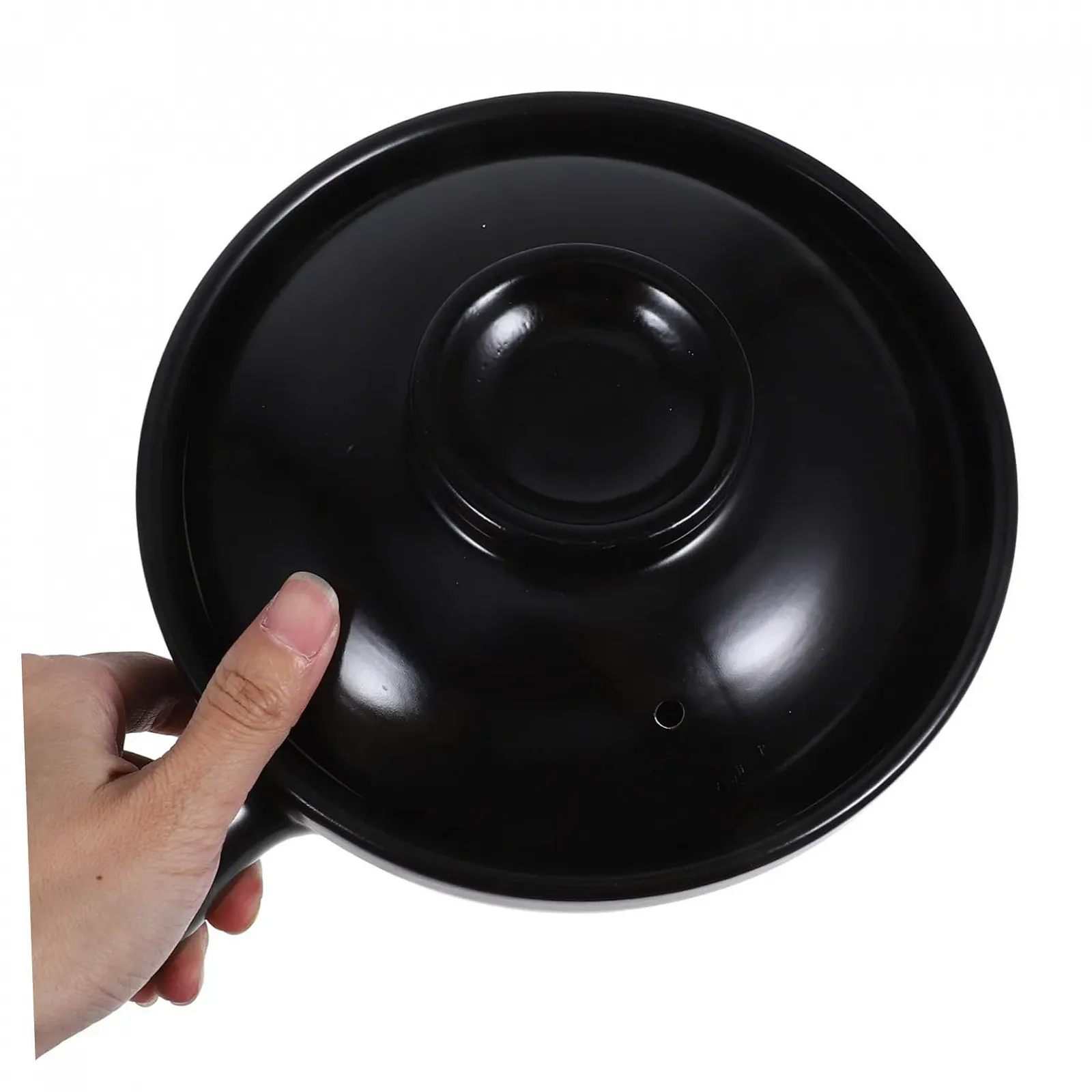 Горщик керамічний SOLUSTRE теракотовий з кришкою термостійкий 900 мл, фото №3