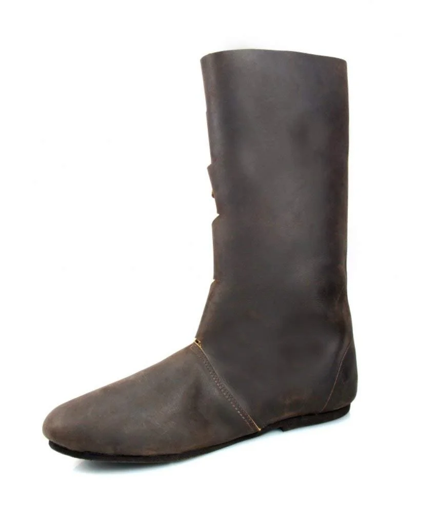 Высокие ботинки Leonardo Carbone Rasmus Medieval Viking из нубука, фото №3