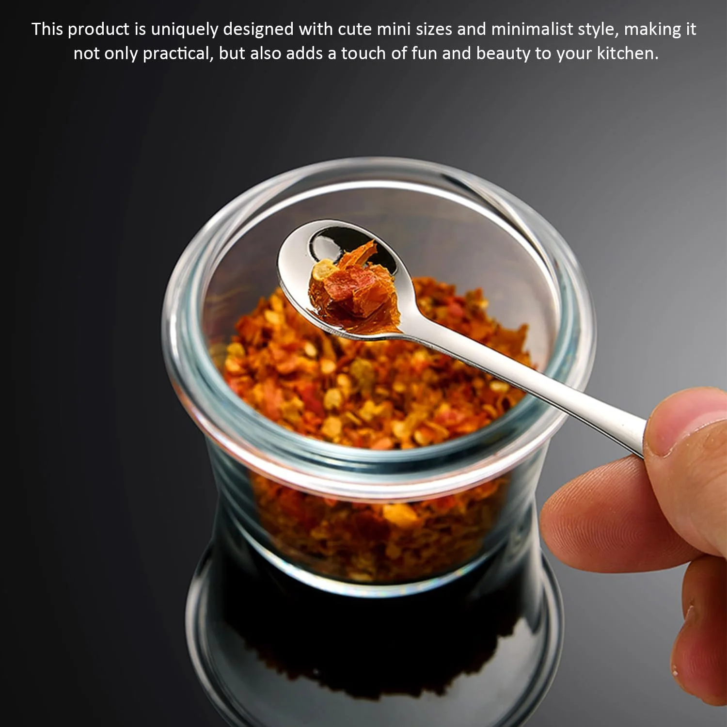 Ложки Міні-ложка з нержавіючої сталі 1.6 x 7.5 см, 10 шт, фото №4