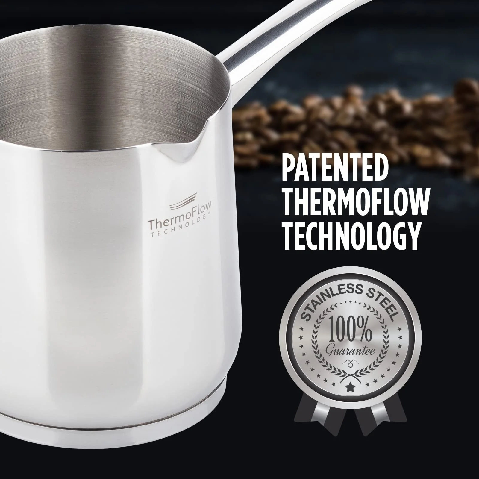 Турка ROSMARINO Stainless Steel 300 мл, фото №4 Турка ROSMARINO Stainless Steel 300 мл, фото №4