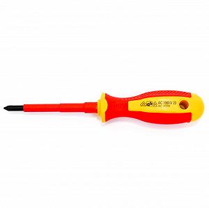 Викрутка Phillips INGDAUM PH 1 x 80 мм ізольована VDE 1000 В synthetic.ua - Фото 1