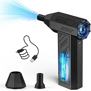 Електрична повітродувка 4 швидкості 110000 об/хв Type-C Rechargeable - Фото 1