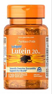 Лютеин с зеаксантином Puritan's Pride Lutein 20 mg with Zeaxanthin 120 Softgels - Фото 1