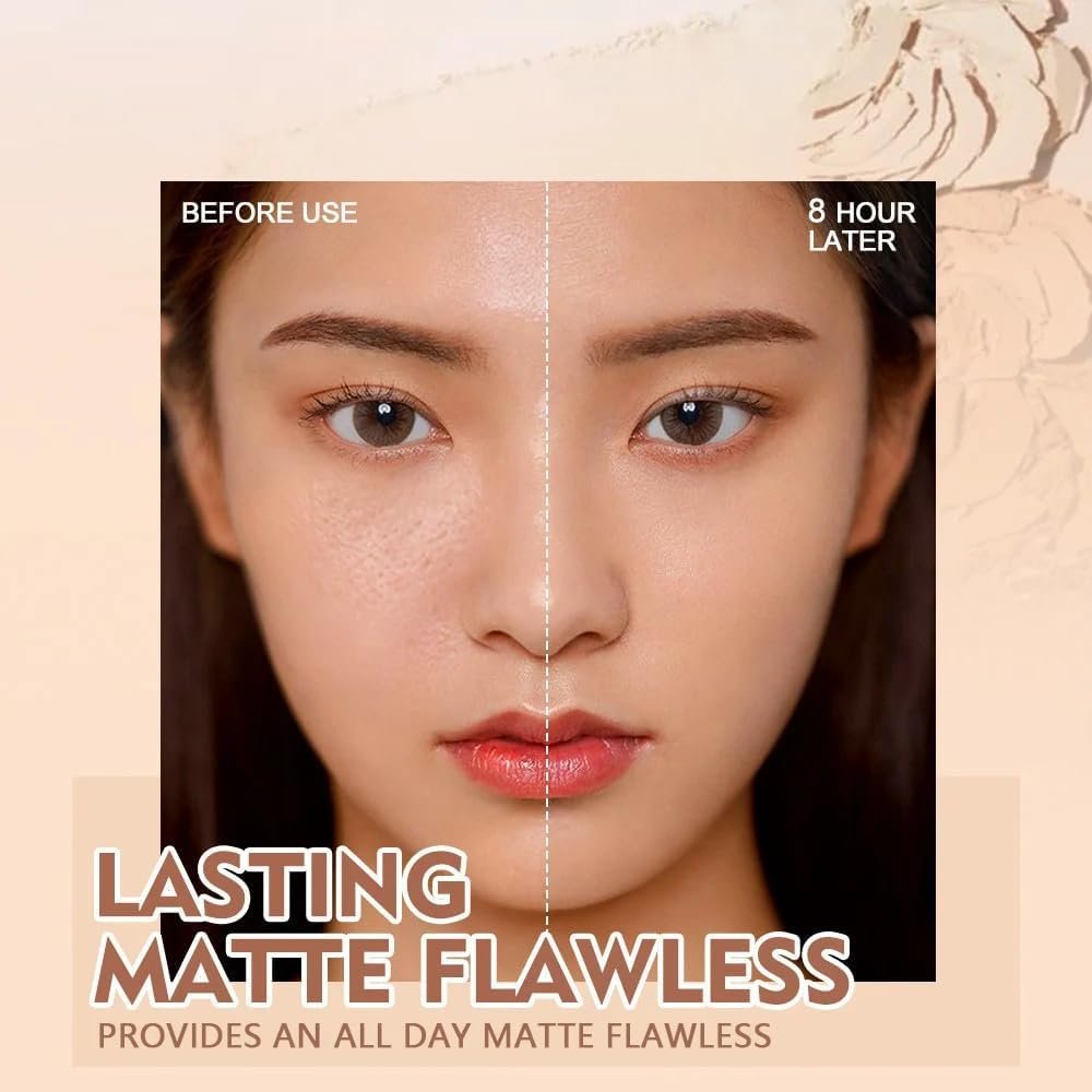 Пудра GAGK Matte Perfection Pressed Powder Oil Control для лица компактная 01+03, фото №3