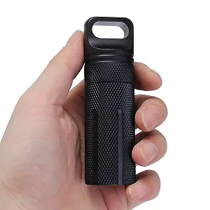 Контейнер EDC для виживання Capsule, водонепроникний футляр для таблеток для кемпінгу, походів і скелелазіння synthetic.ua - Фото 1