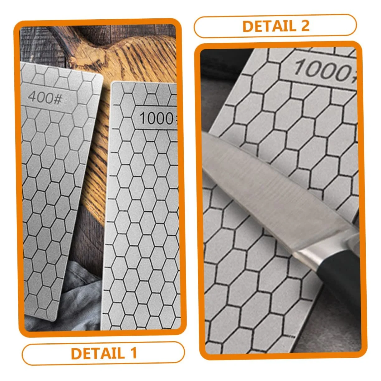 Точильний камінь Lurrose Алмазний 3 шт. Ергономічний, фото №6