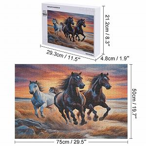 Пазл Horse 1000 деталей деревянный 75 x 50 см synthetic.ua - Фото 1