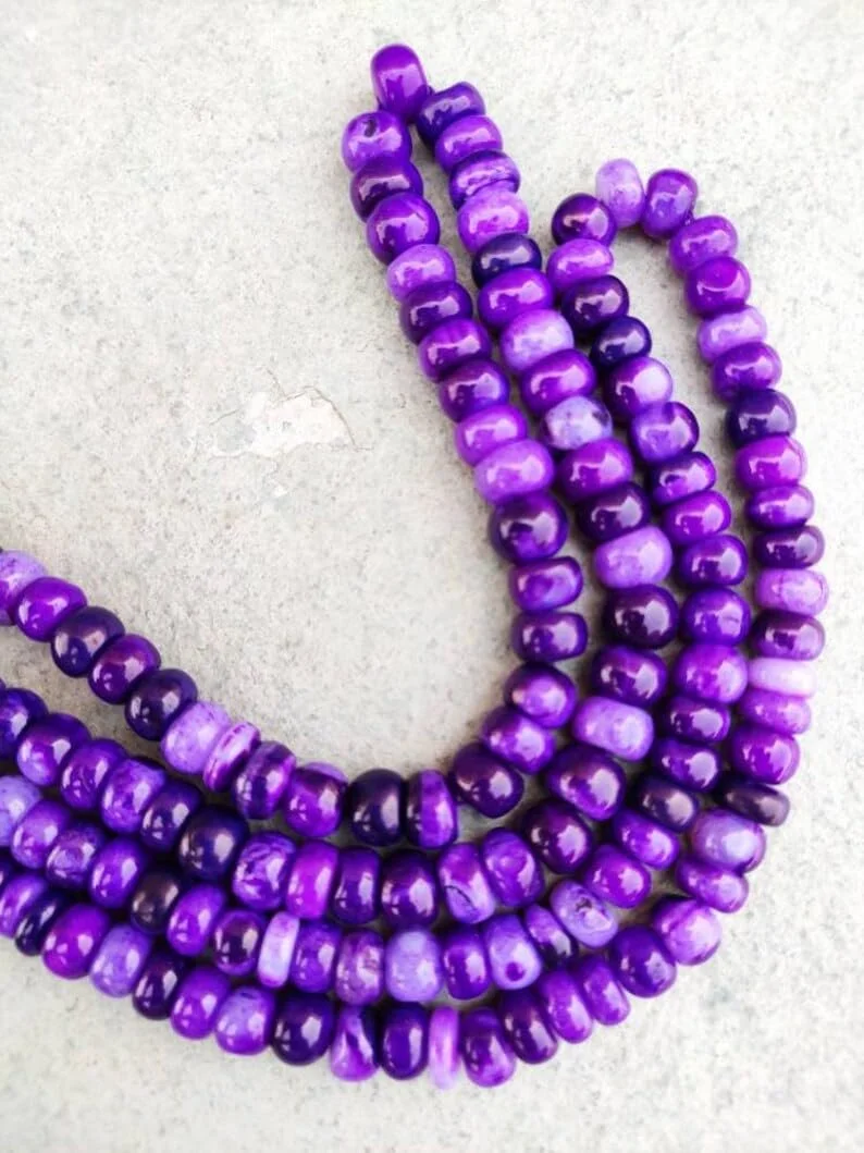 Намистини Опал круглі гладкі 7-8 мм, нитка довжиною 40 см для намиста, браслета, фото №1