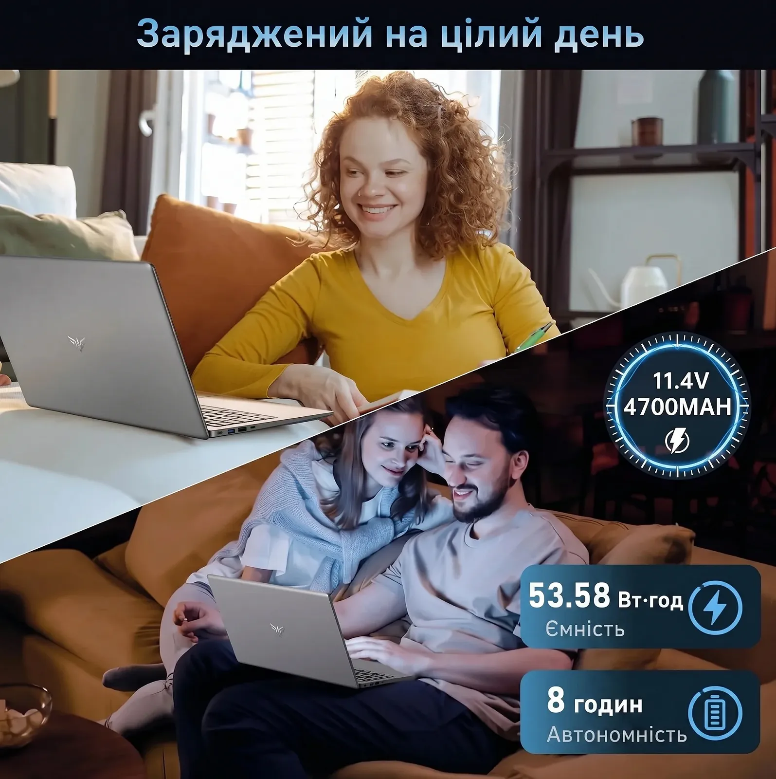 Ноутбук 16.1" AOC AX16 Pro AMD Ryzen 7 5700U RAM 16GB SSD 512GB Windows 11 Алюминиевой корпус (UKR), фото №7