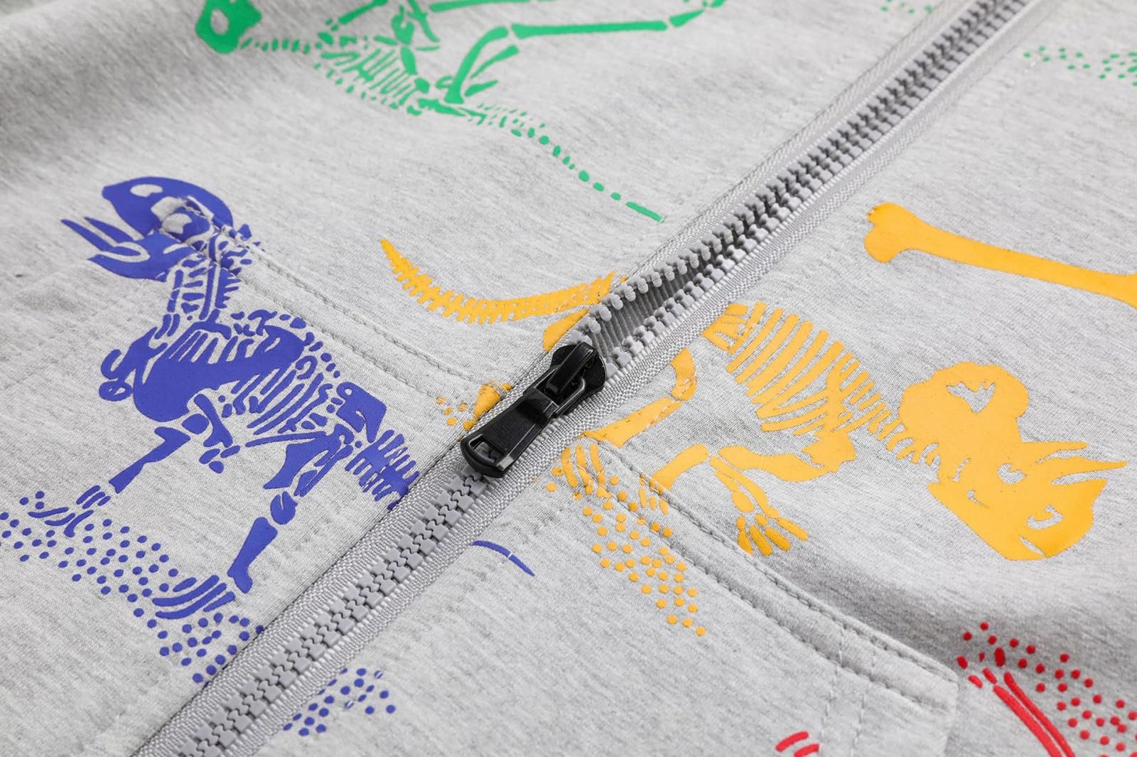 Худи Generisch Dino для мальчиков Хлопковая спортивная куртка на молнии для детей Детский флисовый спортивный костюм, фото №8