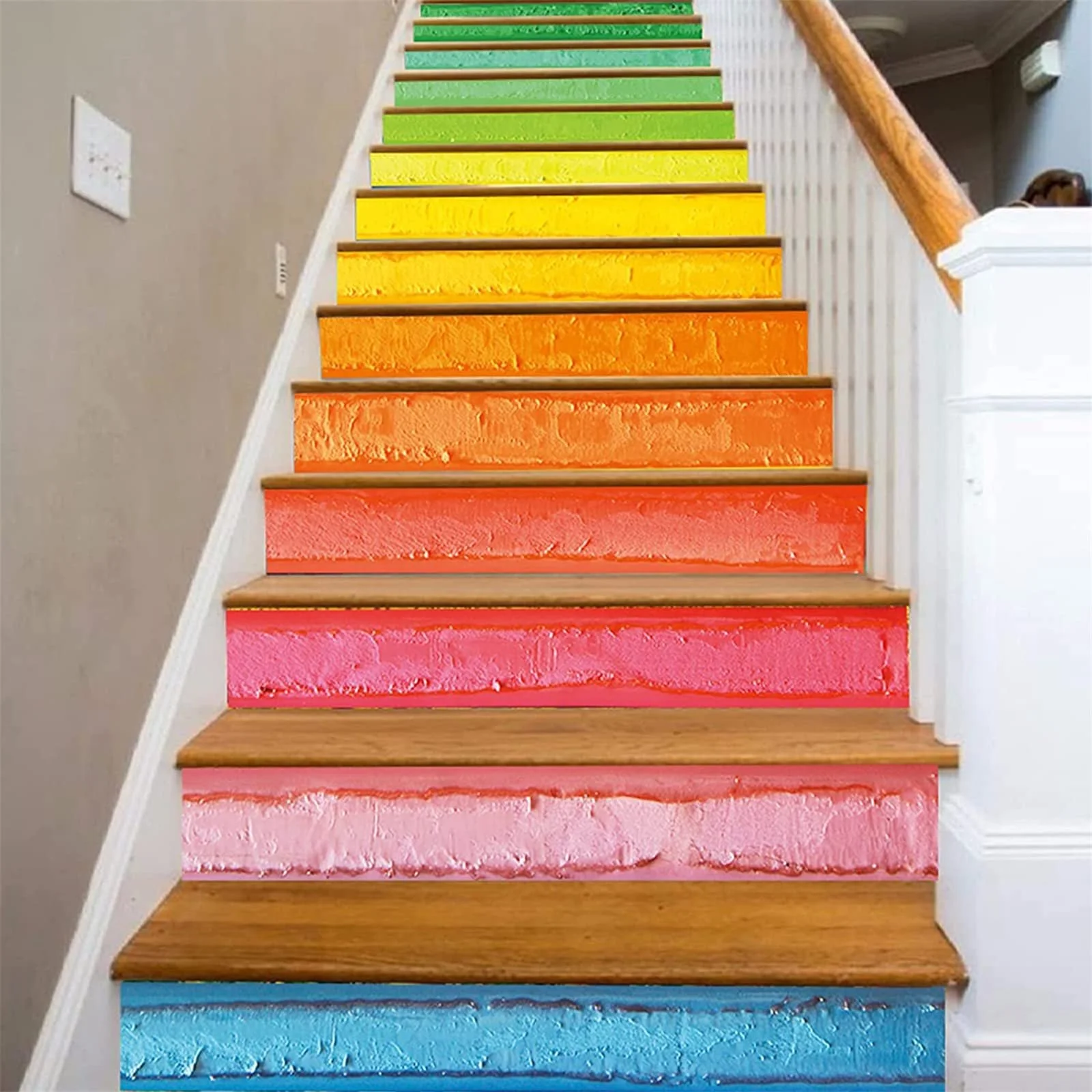 Наклейки на сходи FLFK 3D DIY 100 x 18 см 13 шт. PVC, фото №2