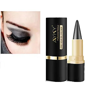 Крем-Карандаш для глаз mbdz Натуральный Черный Водостойкий Гелевый, Серый - Фото 1