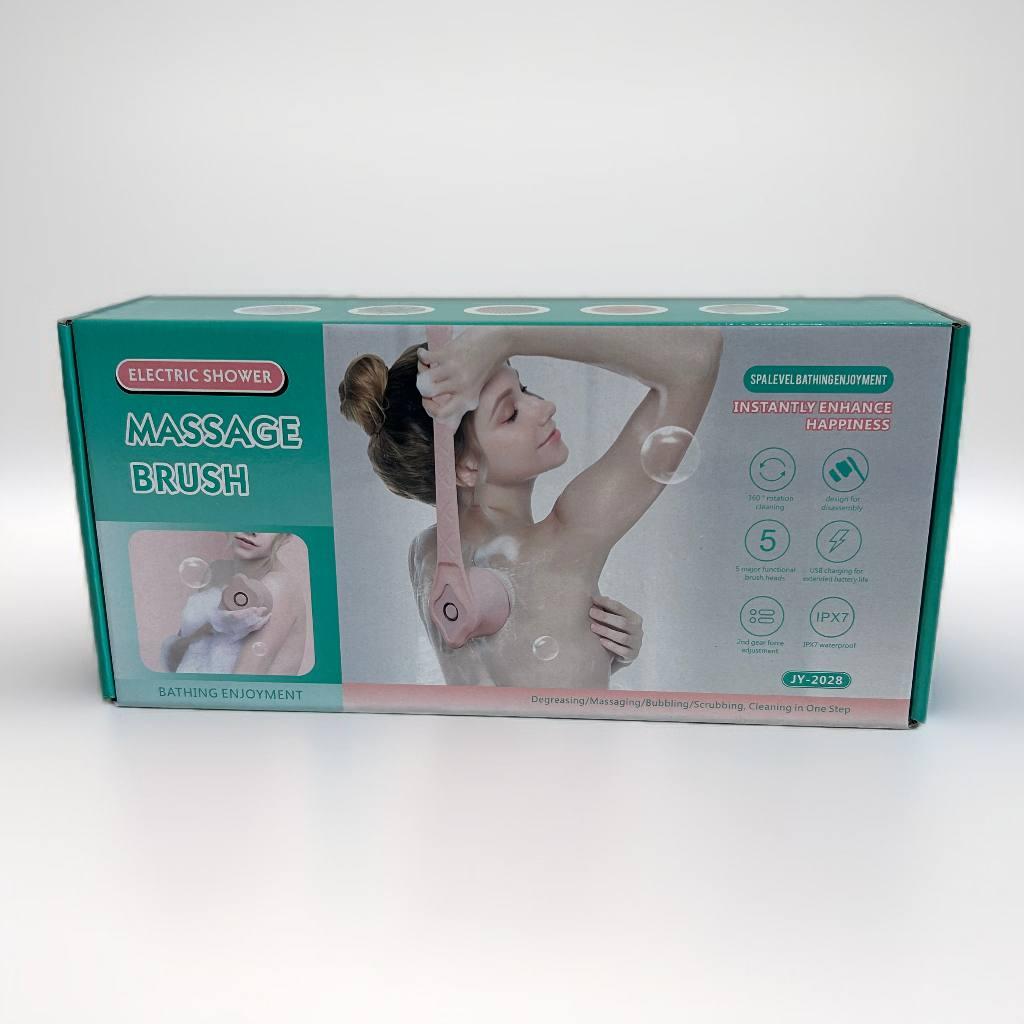 Электрическая массажная щетка для тела Cleaning brush N707, фото №4 Электрическая массажная щетка для тела Cleaning brush N707, фото №4