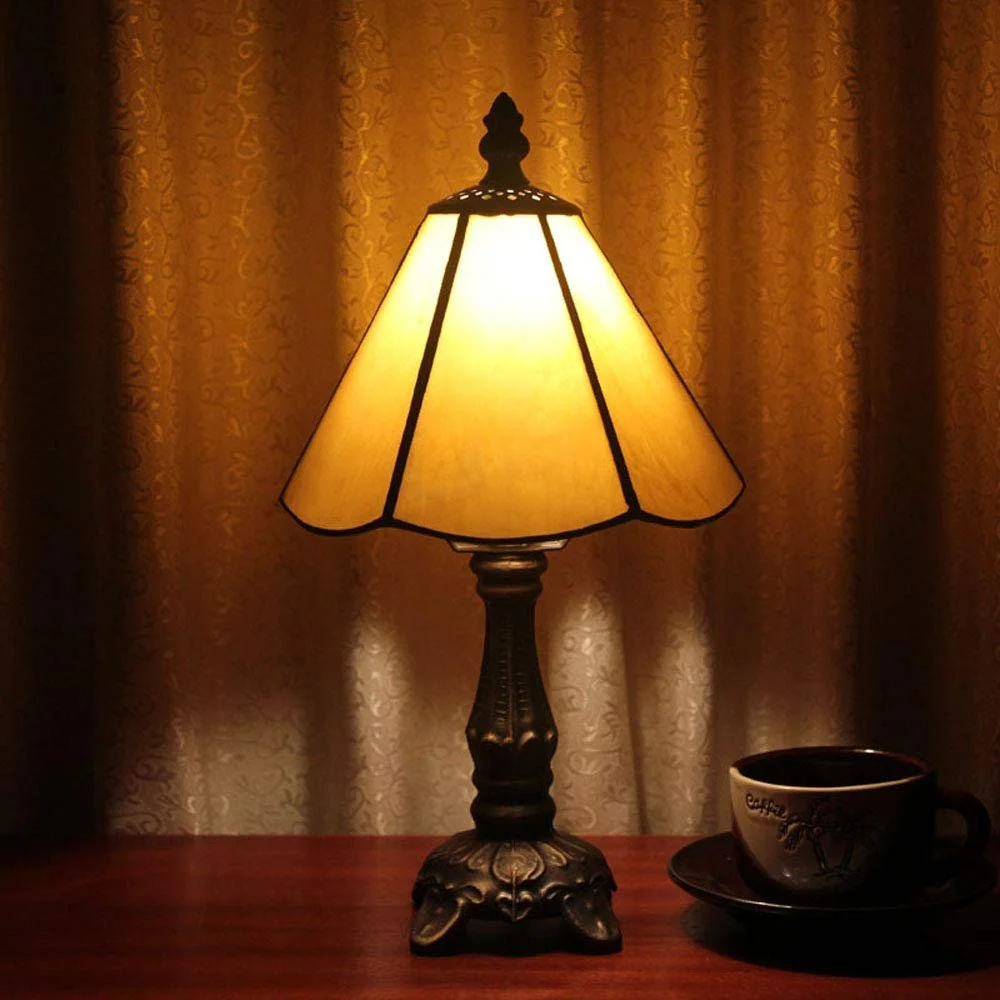 Настільна лампа Tiffany Style вітражне скло 6" E14 мала, фото №4