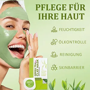 Маска Глиняна з Зеленим Чаєм, Набір з 10 штук synthetic.ua - Фото 1