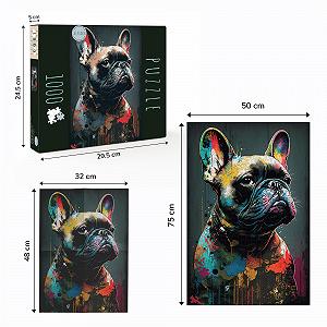 Пазл GreenAnoo Animal French Bulldog 1000 элементов 50х75 см 2 мм synthetic.ua - Фото 1
