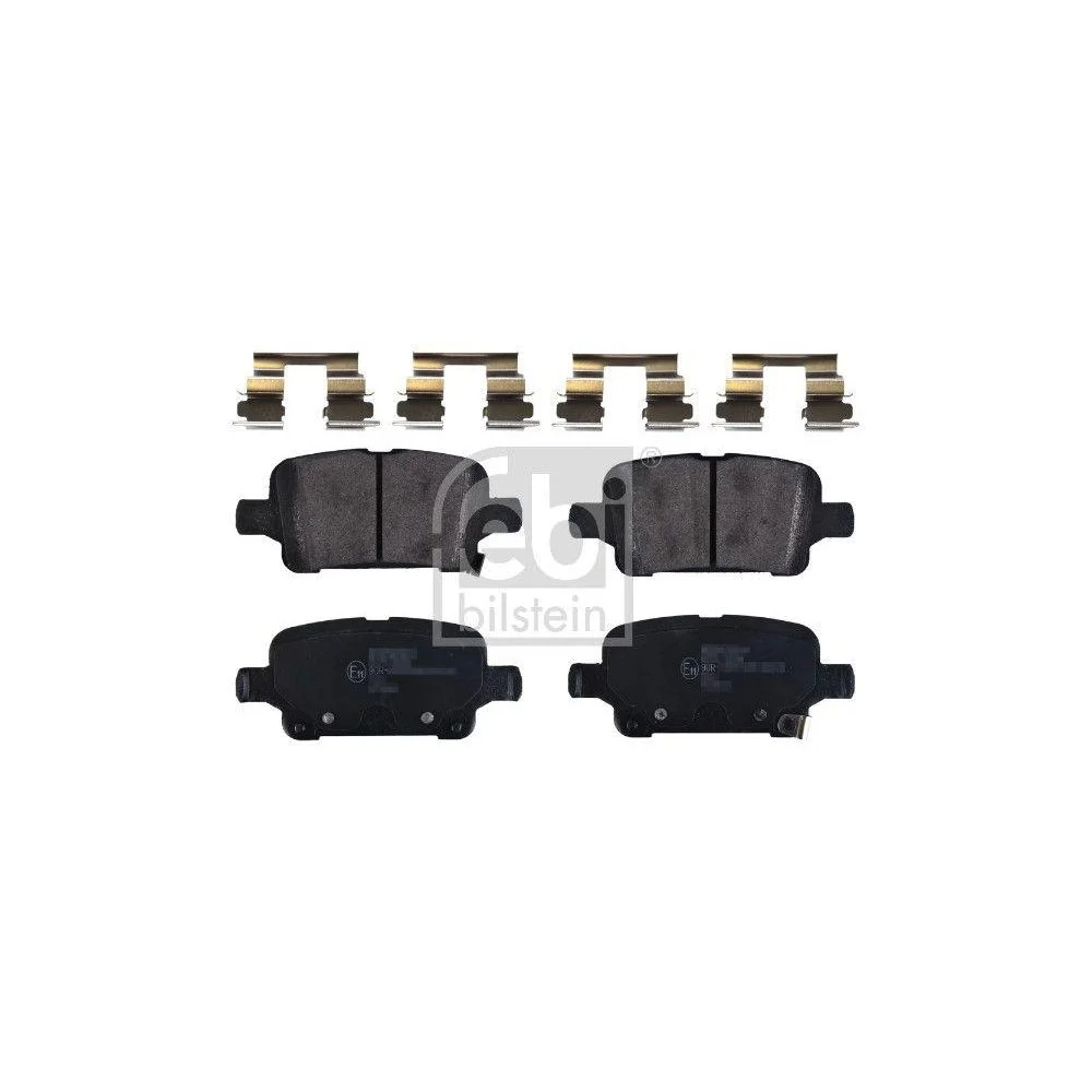 Комплект гальмівних колодок дискового гальма FEBI BILSTEIN 171397 для OPEL VAUXHALL CHEVROLET, фото №2
