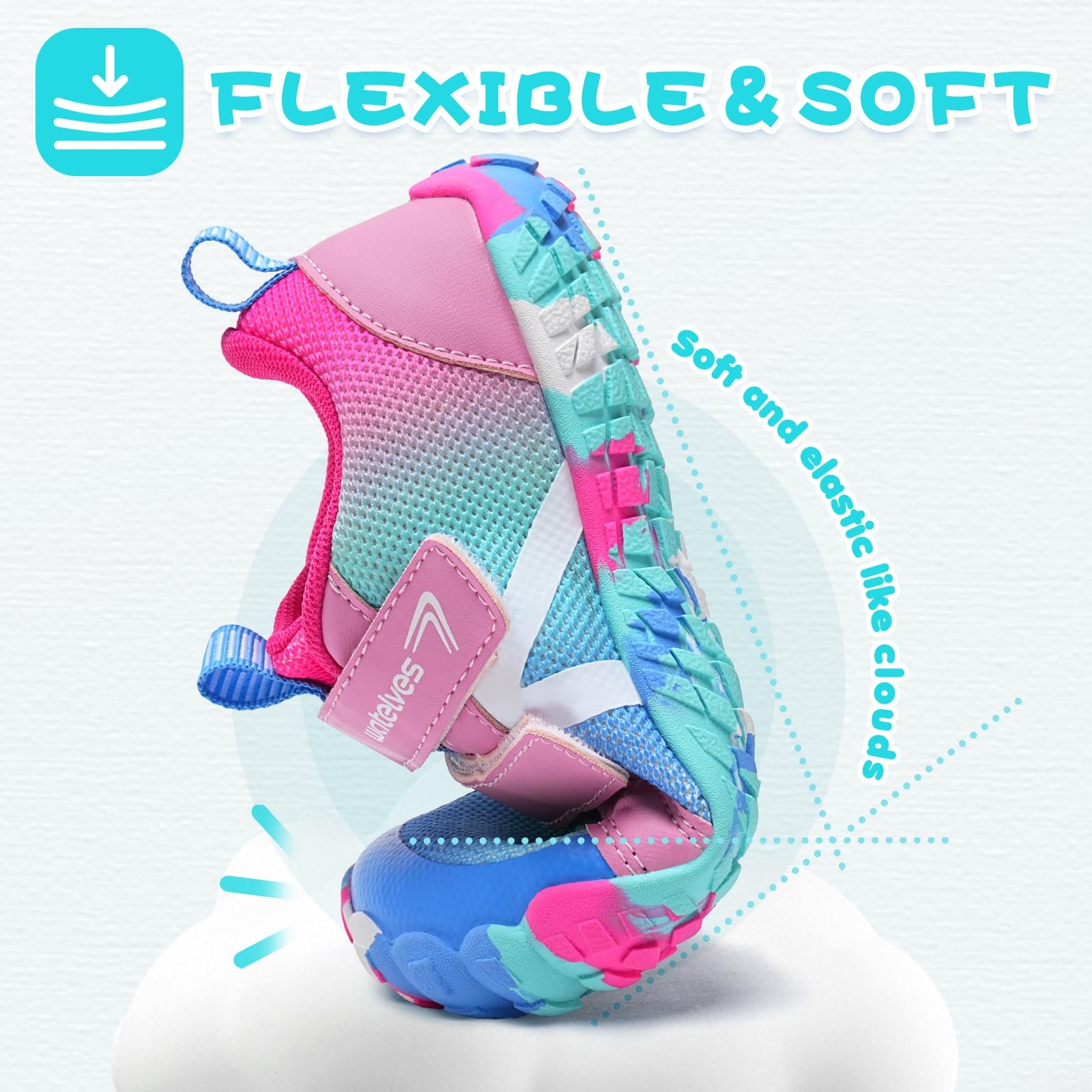Босоножки WateLves Детские босоножки с застежкой и девочек, дышащие, размер 25-36 EU, фото №4