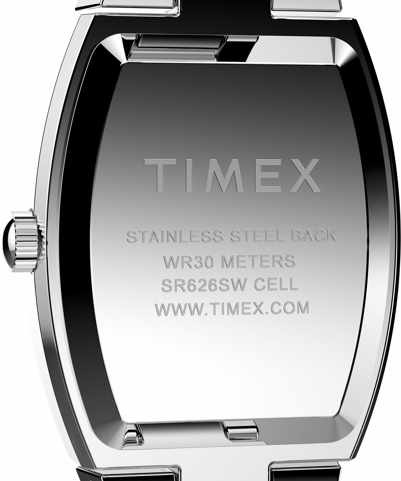 Жіночий годинник Timex Main Street 22 мм, сріблястий браслет зі сплаву, сріблястий циферблат, сріблястий корпус TW2W95600, фото №4