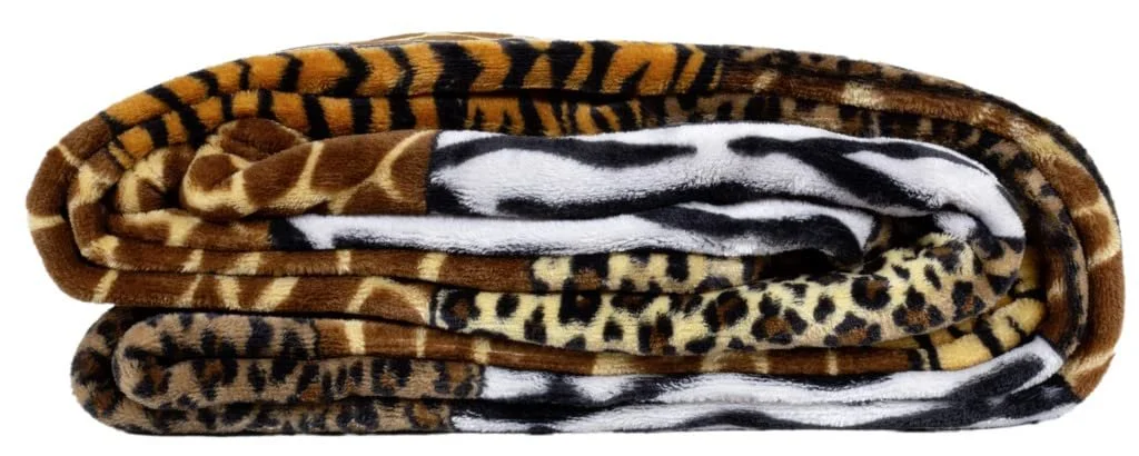 Покривало Trendyshop365 Африканські тварини 150 x 200 см Зебра Жираф Леопард, фото №4