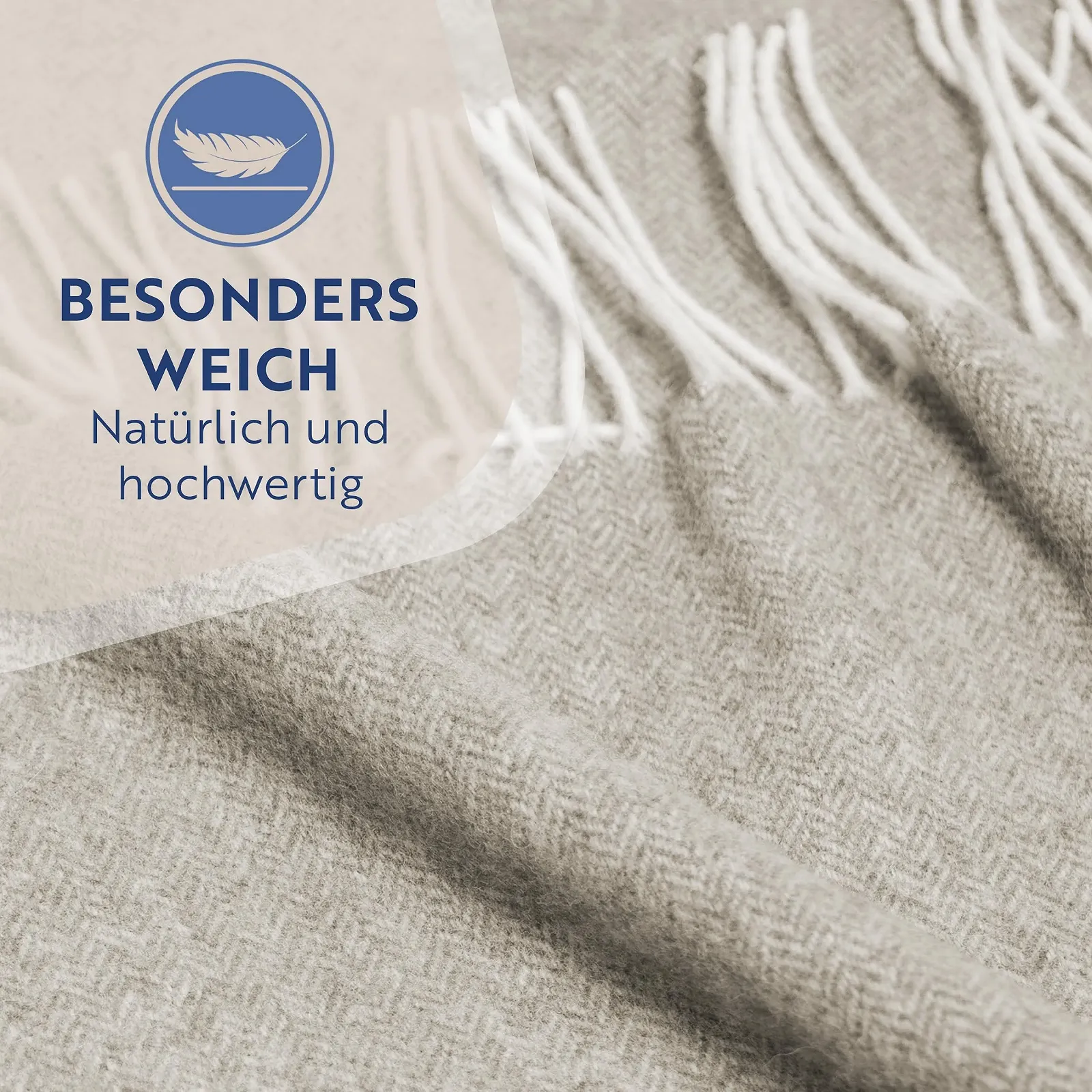 Шерстяной плед Merino 140 x 200 см - Мягкий плед из шерсти мериноса с 10% кашемира - Роскошный плед из овечьей шерсти с кисточками - Теплый шерстяной плед для дивана, кровати и улицы - Стильный мягкий уютный плед, фото №6 Шерстяной плед Merino 140 x 200 см - Мягкий плед из шерсти мериноса с 10% кашемира - Роскошный плед из овечьей шерсти с кисточками - Теплый шерстяной плед для дивана, кровати и улицы - Стильный мягкий уютный плед, фото №6