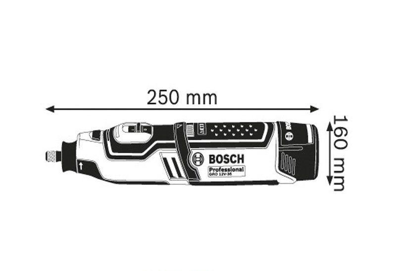Акумуляторний багатофункціональний інструмент Bosch GRO 10,8 V-LI 06019C5001, фото №3