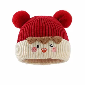 Дитяча в'язана шапка з вушками - Фото 1