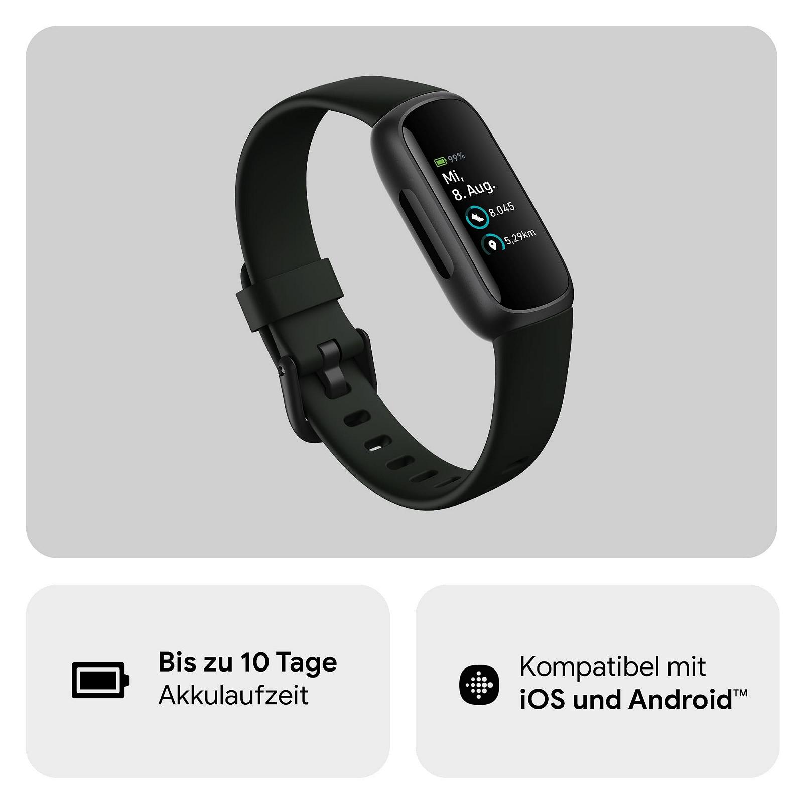 Фитнес-браслет Google Fitbit Inspire 3, монитор сердечного ритма, управление стрессом, анализ сна, до 10 дней работы от аккумулятора, совместим с Android/iOS, фото №2