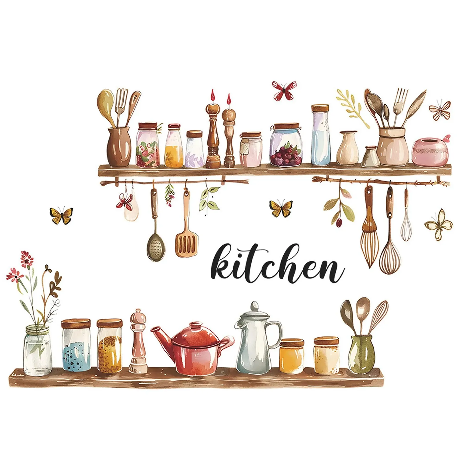 Наклейка на стіну Kitchen Cooking 40 x 60 см, фото №2 Наклейка на стіну Kitchen Cooking 40 x 60 см, фото №2