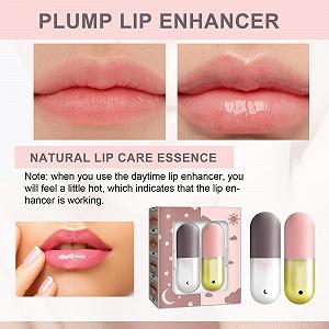 Набор для губ 2 шт. Lip Filler Natural Lip Filler Lip Gloss Lip Enhancer and Lip Care Serum Day & Night Cream synthetic.ua - Фото 1