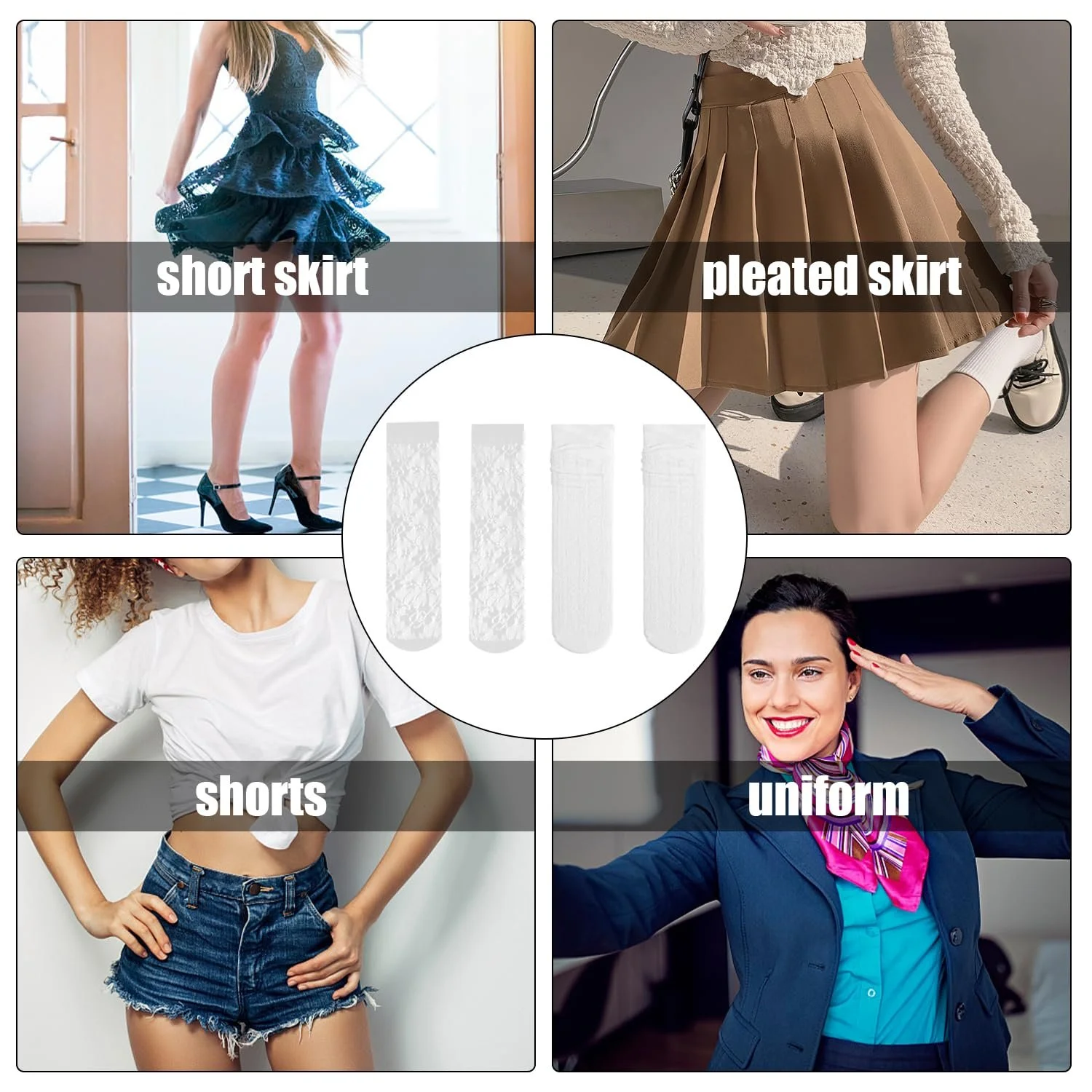 Панчохи Мереживні 2 пари Шкарпетки жіночі прозорі, фото №6