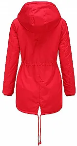 Жіноча парка Miaikvs з капюшоном, на флісовій підкладці, зимова, утеплена, вітрозахисна, тепла synthetic.ua - Фото 1