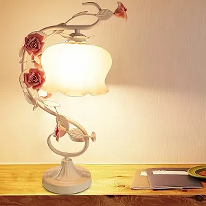 Настільна лампа форма троянди нічник для читання навчання роботи synthetic.ua - Фото 1