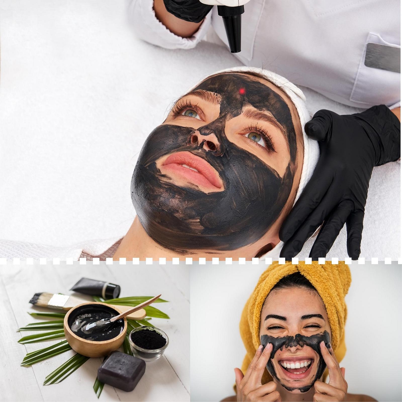 Гель-маска з активованим вугіллям KFS PROFESSIONAL з гіалуроновою кислотою 100 мл, фото №6