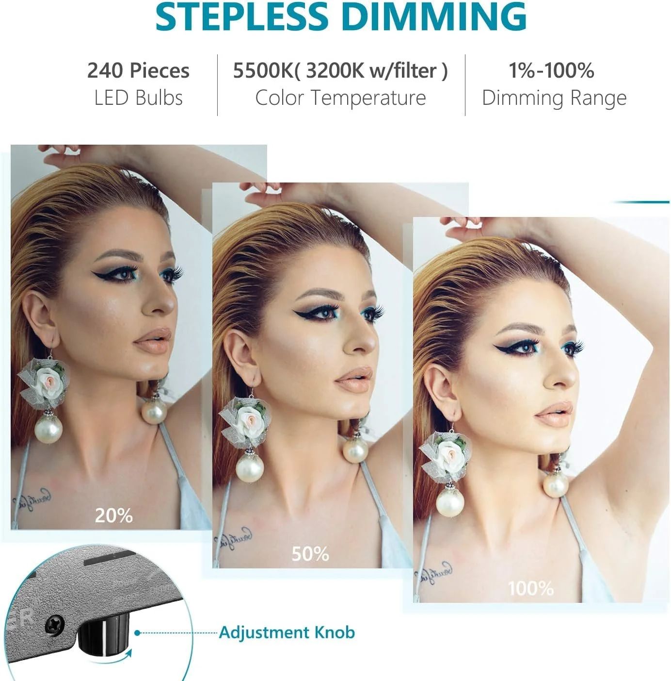 Кільцева LED лампа зі штативом Neewer RL-18 48 см Чорна, фото №3 Кільцева LED лампа зі штативом Neewer RL-18 48 см Чорна, фото №3