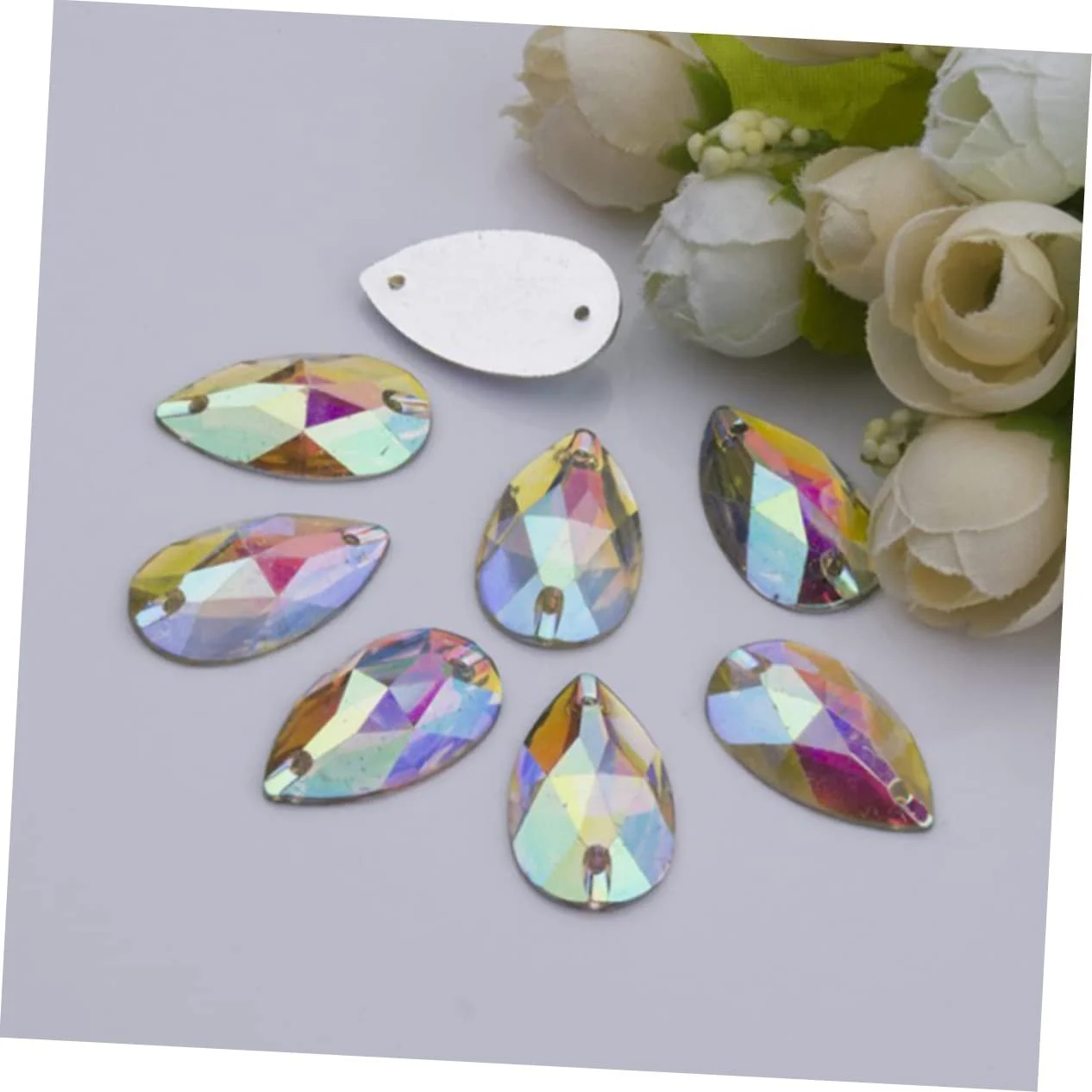 Стрази Housoutil Краплеподібні 7 x 12 мм  150 шт., фото №5