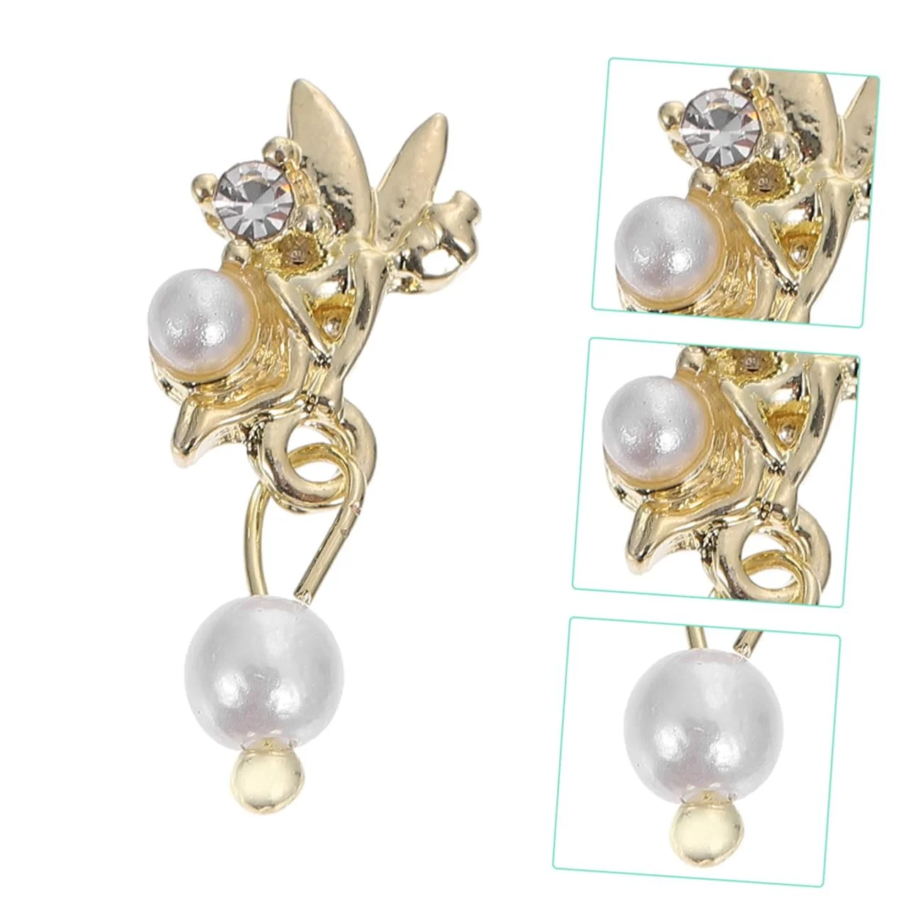 Украшения для ногтей, 12 шт, жемчуг, фото №3