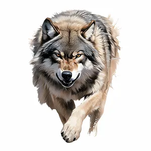 Купити Наклейка на стіну GRAZDesign Wolf Running Вовк, що біжить 55 x 40 см - Фото 1 Наклейка на стіну GRAZDesign Wolf Running Вовк, що біжить 55 x 40 см - Фото 1