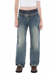 Джинси GUESS Originals Zimmermanns з подвійним поясом Go Lt Vintage Tinted Medi, 27 - Фото 1