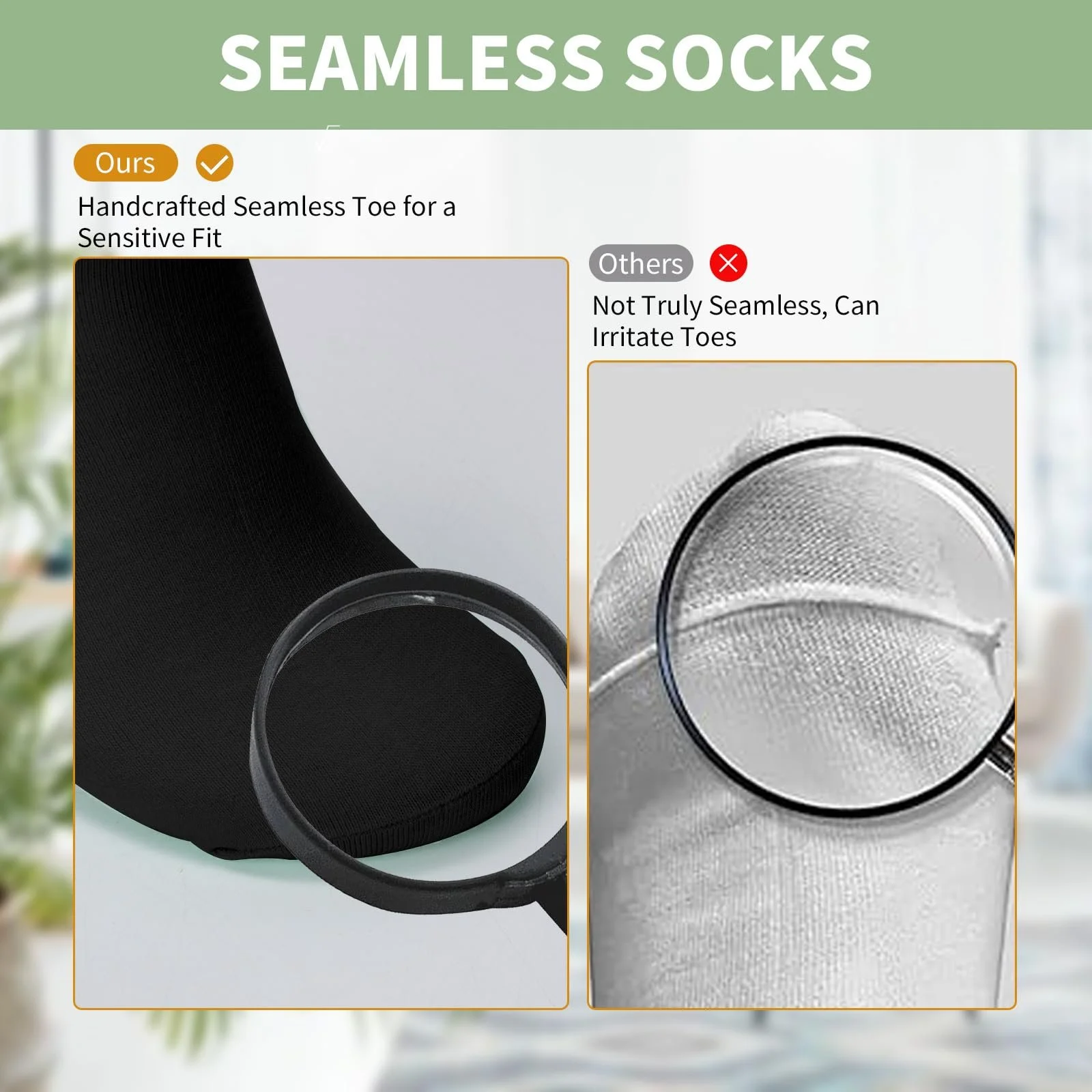 Бамбукові шкарпетки для жінок 4-7 Безшовні 6 пар, фото №3