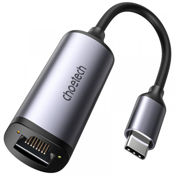 Сетевой адаптер Choetech HUB-R02 USB-C to RJ45 2.5Gbps, фото №1