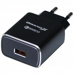 Зарядное устройство для телефона Grand-X Quick Charge QС3.0 3.6V-6.5V 3A, 6.5V-9V 2A, 9V-12 (CH-750B) Зарядное устройство для телефона Grand-X Quick Charge QС3.0 3.6V-6.5V 3A, 6.5V-9V 2A, 9V-12 (CH-750B)