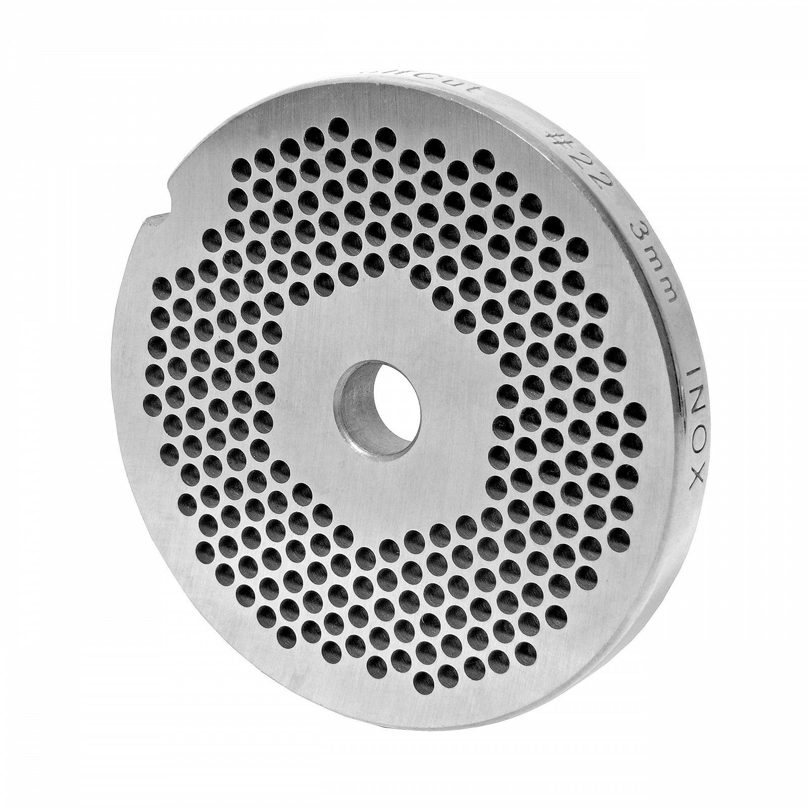 Перфорований диск Wolfcut INOX Розмір 22 3.0 мм для м’ясорубки нержавіюча сталь, фото №1