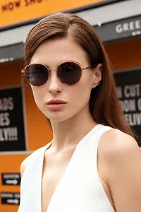 Сонцезахисні окуляри круглі вінтажні Carfia Поляризовані 100% захист від ультрафіолету synthetic.ua - Фото 1