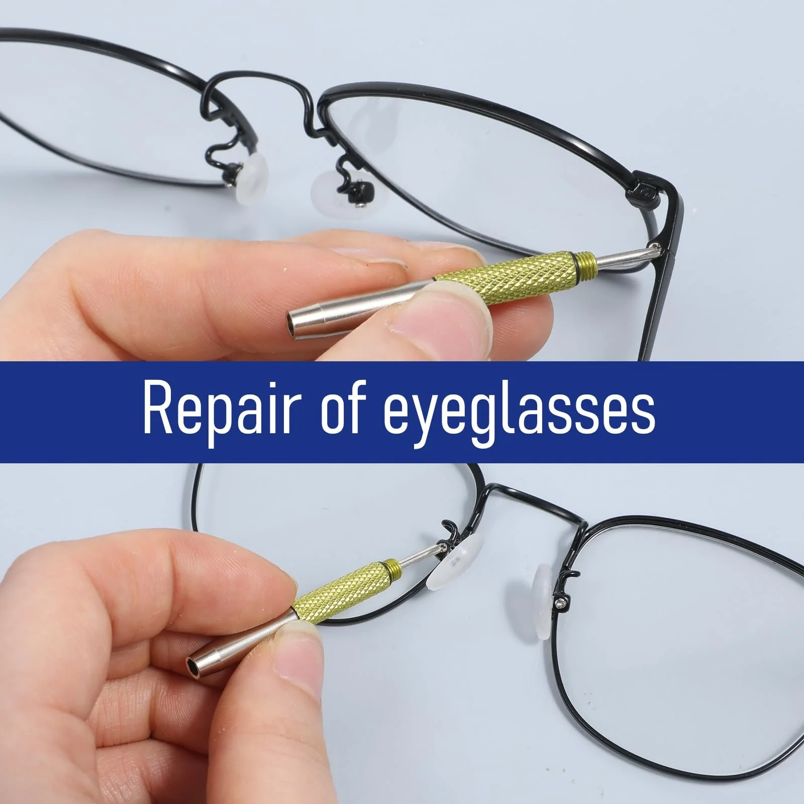 Набір міні-викруток 3 в 1 з нержавіючої сталі з брелоком 5 шт., фото №4