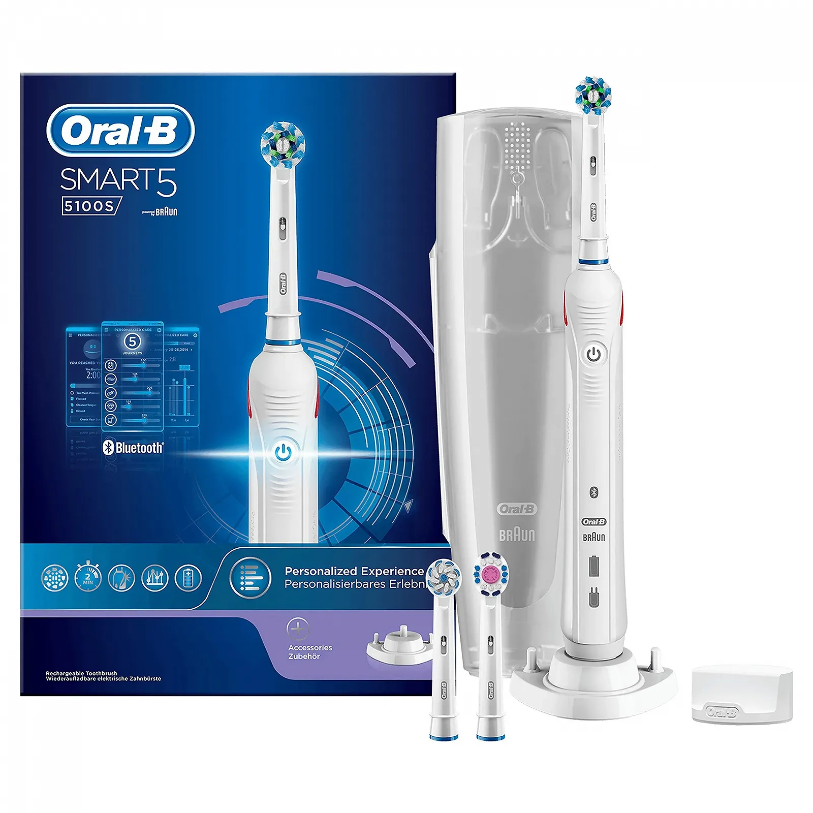 Электрическая зубная щетка Oral-B Smart 5100S Белая для взрослых, фото №2