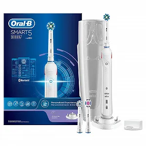 Електрична зубна щітка Oral-B Smart 5100S Біла для дорослих synthetic.ua - Фото 1